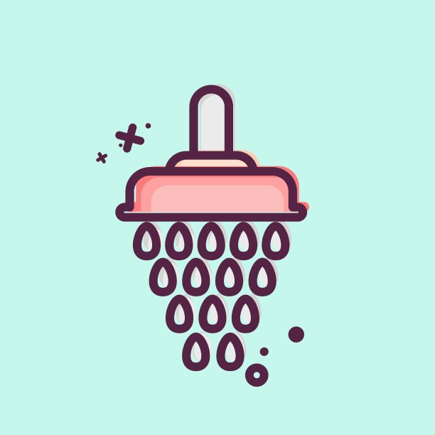 图标淋浴。与开斋节的象征有关。伊斯兰教。ramadhan。简单的说明图片下载