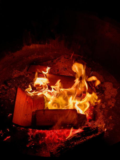 温暖的火图片下载