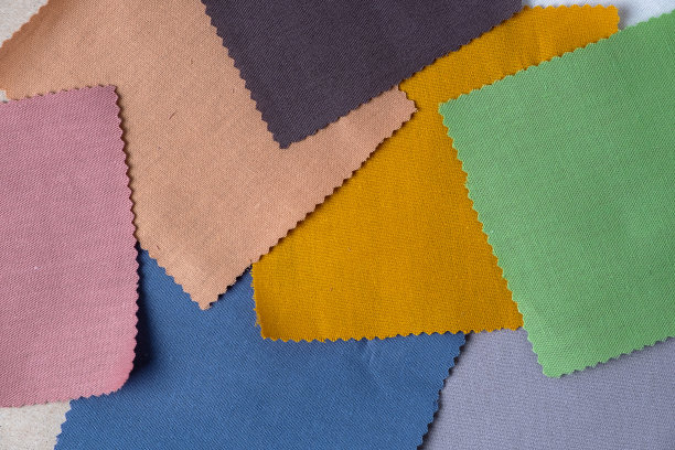 不同颜色的面料样品图片下载