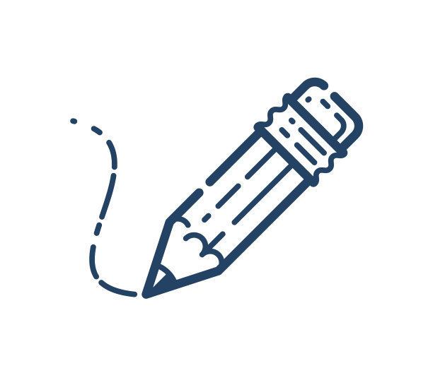 铅笔简单的线性图标教育科学图片下载