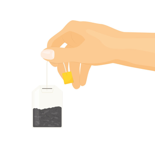 女人手捧着茶包图片下载