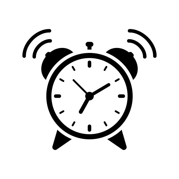 铃声闹钟图标。闹钟图标，矢量复古闹钟。图片下载