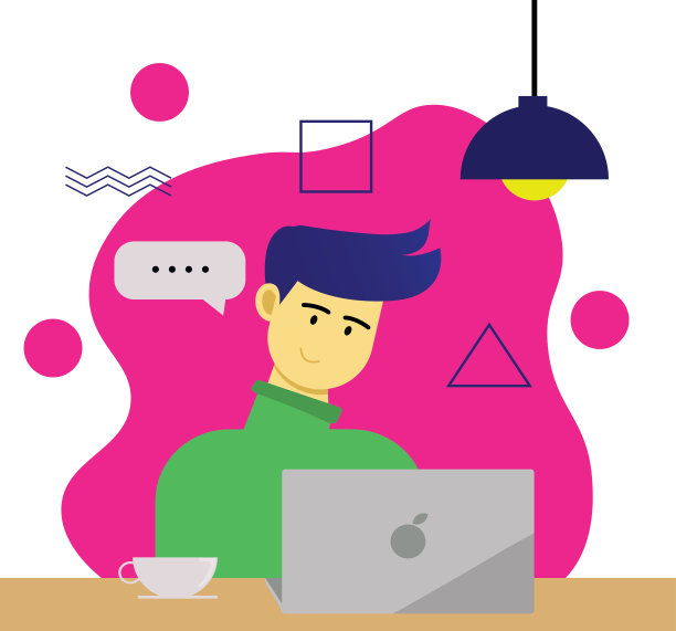 一个男人的插图图片下载