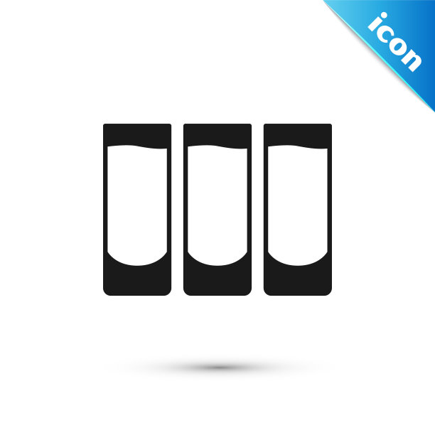 灰色镜头玻璃图标隔离在白色背景上。矢量图片下载