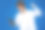 快乐的年轻人在蓝色背景上使用数字平板电脑。图片下载