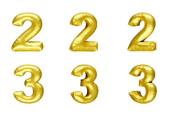 气球编号，3D渲染图片下载