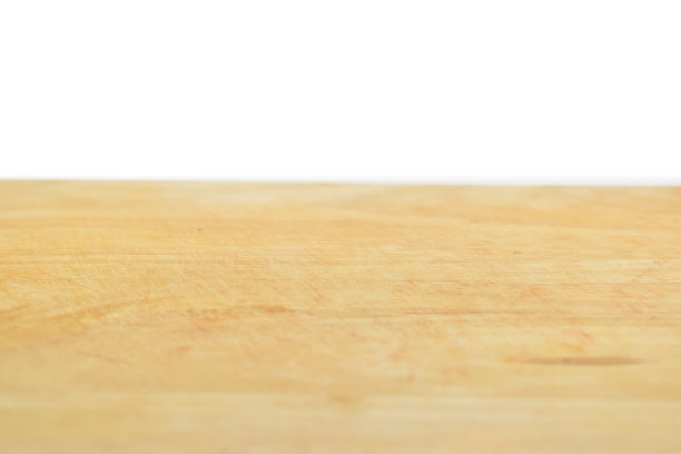 白色背景上的木砧板纹理图片下载