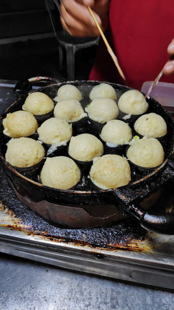 流程以章鱼烧烹饪最受欢迎的美味小吃图片下载