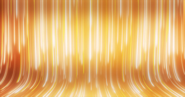 抽象的黄色线条能量神奇发光落在弯曲的金色抽象背景图片下载