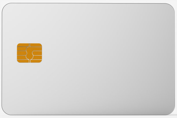 一张白色背景的透明玻璃信用卡的特写。三维渲染插图。图片下载