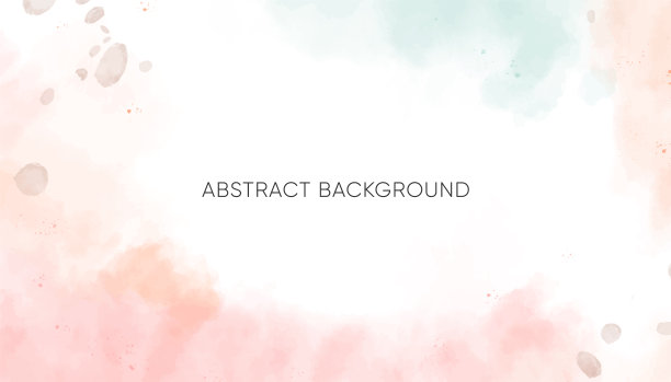 抽象水平水彩背景。中性浅色的空白空间背景插图图片下载