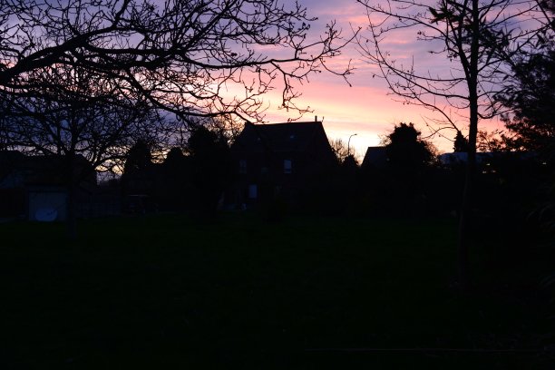 乡村地平线剪影图片下载