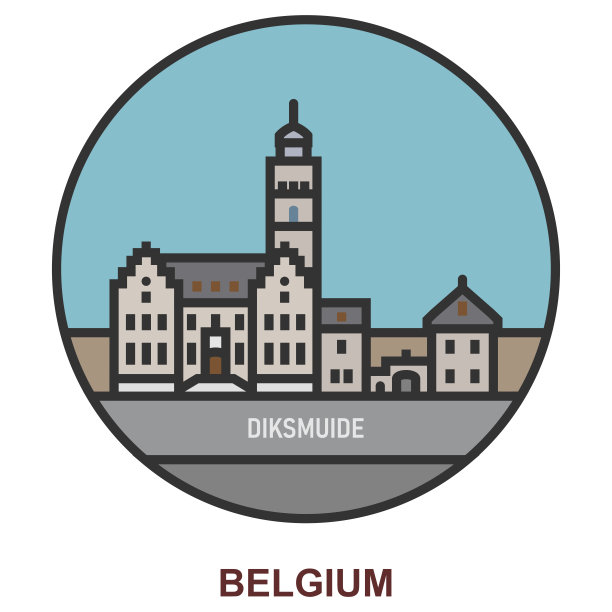 Diksmuide。比利时的城镇图片下载