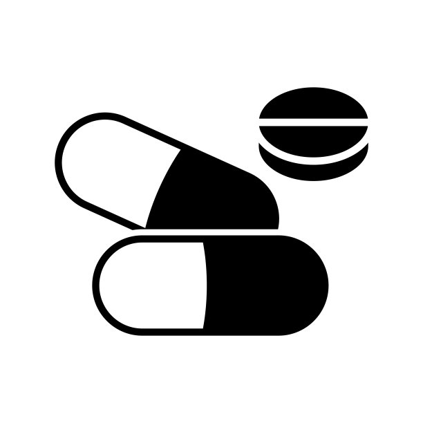 药丸-药物图标矢量模板设计简单而现代图片下载