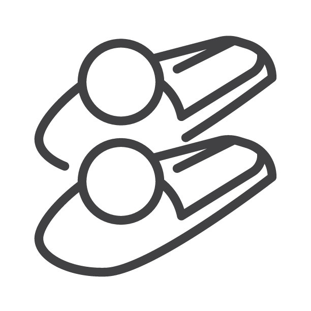 女人家拖鞋行图标图片下载