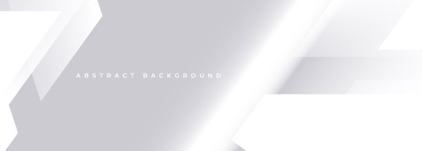软灰色抽象现代横幅设计。白色宽几何抽象背景。图片下载