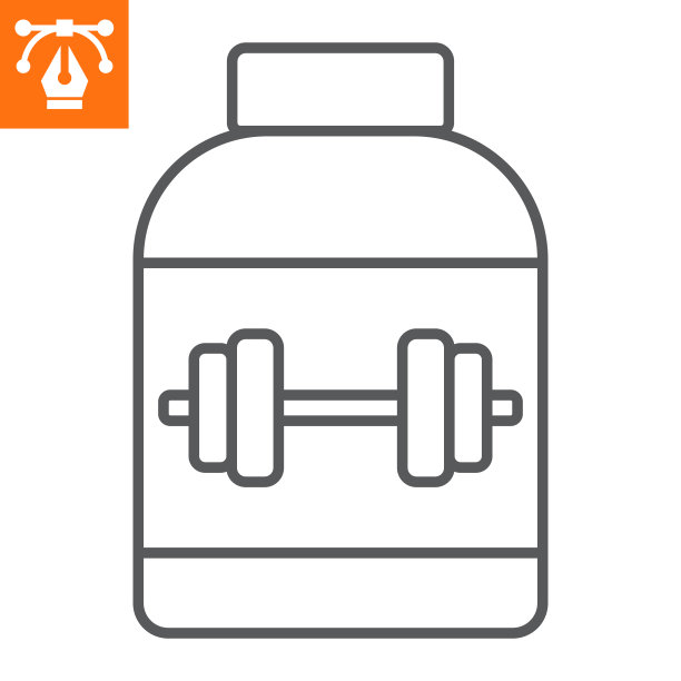 乳清蛋白线图标图片下载