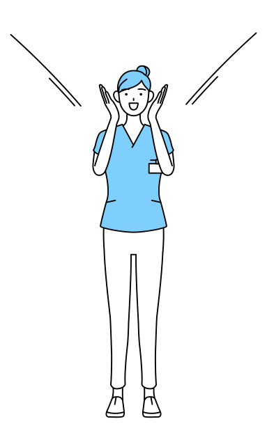 女护士，物理治疗师，职业治疗师，语言治疗师，穿着制服的护士助理用手捂着嘴大喊。图片下载