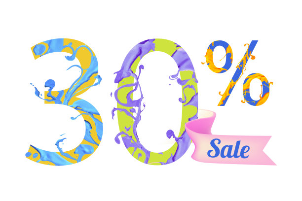 30%的销售。油漆的数字图片下载