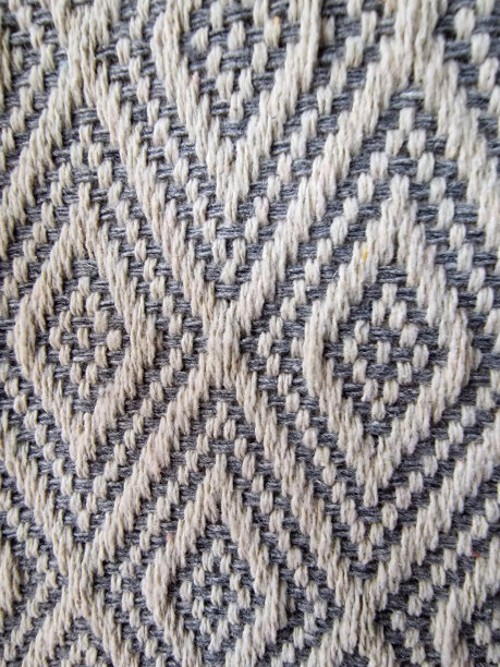 机织织物上的缝合的极端特写图片下载