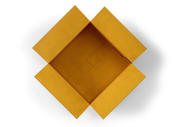 打开纸板箱孤立的白色背景。3 d演示。图片下载