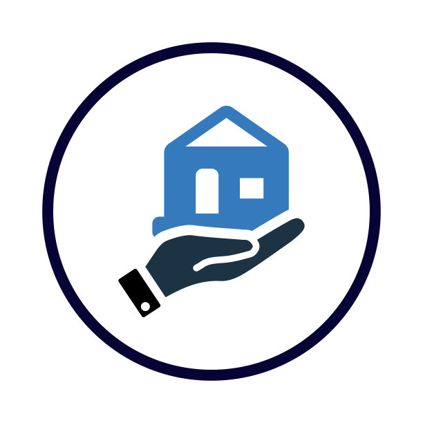 家，房子，手，卖家在手图标图片下载