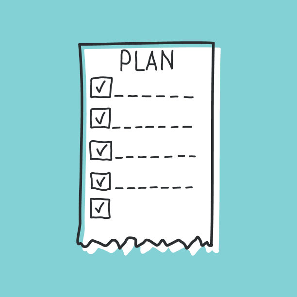 手绘备忘录纸图标在平面风格。便利贴矢量插图在孤立的背景。要做清单招牌的经营理念。图片下载