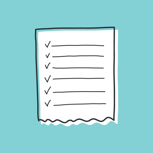 手绘备忘录纸图标在平面风格。便利贴矢量插图在孤立的背景。要做清单招牌的经营理念。图片下载