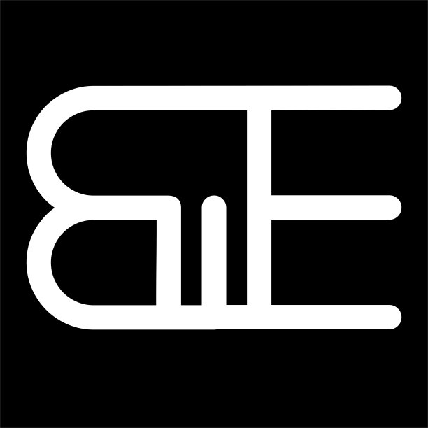 有创意的现代最初的BE EB BE图片下载