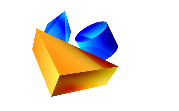 三维极简几何抽象背景图片下载