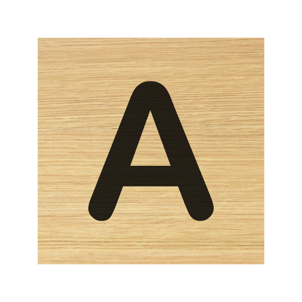 【大写】木块:白色木块上有切割的路径图片下载