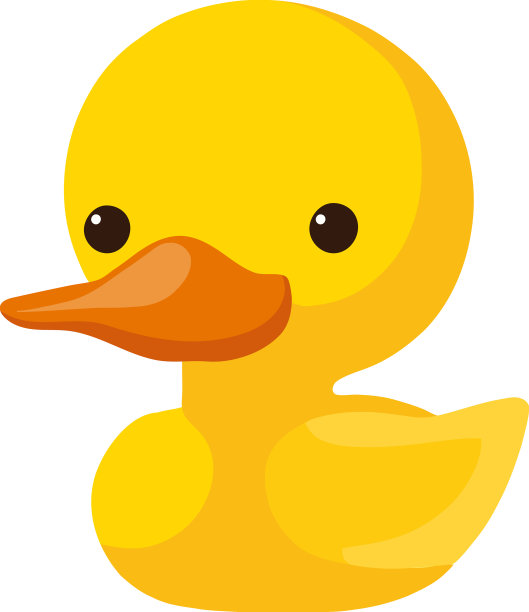 黄色橡皮鸭玩具图片下载