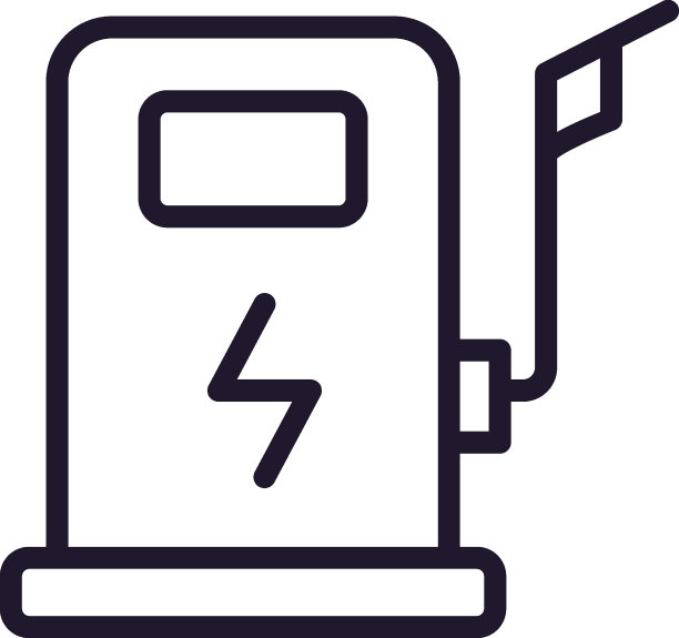 单线图标加油站孤立的白色背景。高质量的可编辑笔画移动应用程序，网页设计，网站，网上商店等。图片下载