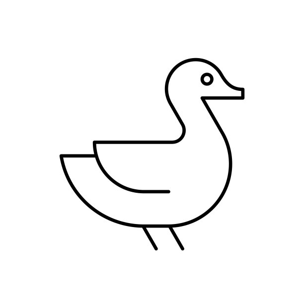 鸭子的标志图片下载