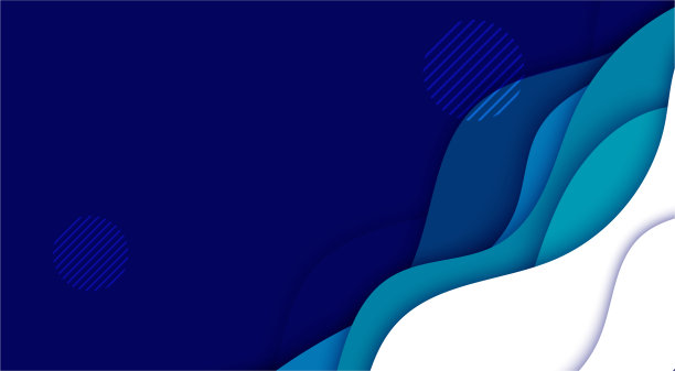 现代液体蓝色渐变波浪分层剪纸背景图片下载