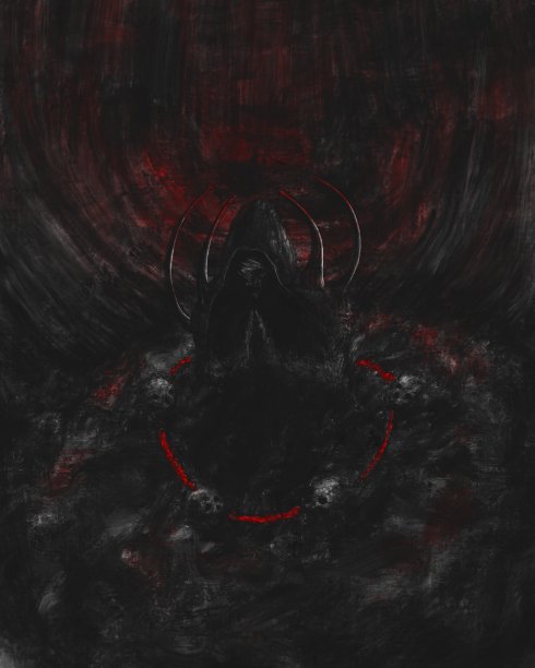 黑暗恐怖插画，神秘生物，哥特式艺术品图片下载