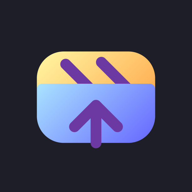 导出视频文件平面渐变填充ui图标为黑暗的主题图片下载