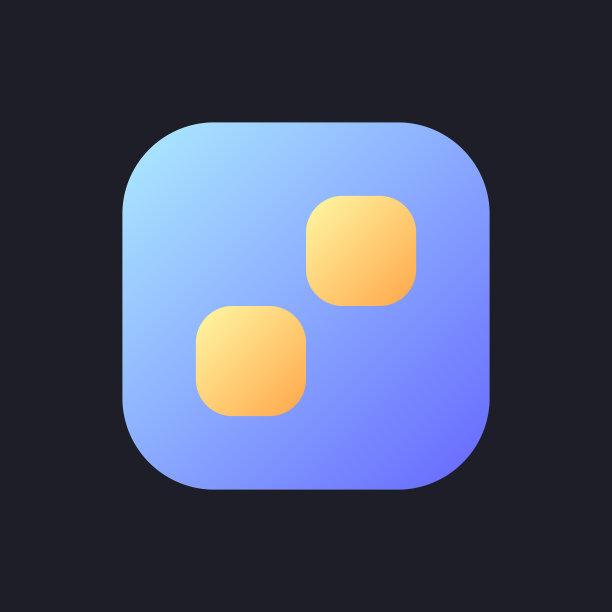 像素过渡效果平坦渐变填充ui图标为黑暗主题图片下载