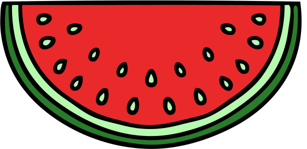 手绘古怪的卡通西瓜图片下载
