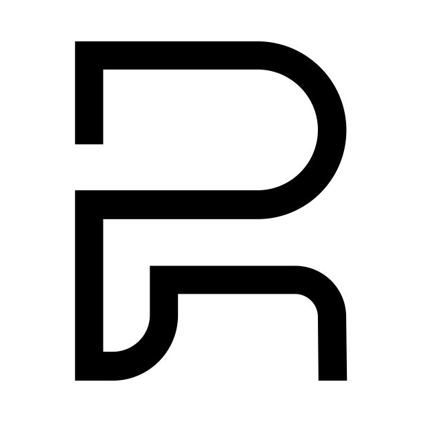 专业创新首字母R标志和R标志。字母RP PR简约优雅的字母组合。高级商务艺术字母符号和标志图片下载