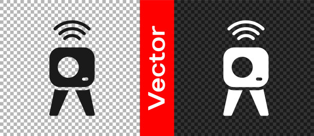 黑色网络摄像头图标隔离在透明背景上。摄像头聊天。摄像头图标。向量图片下载