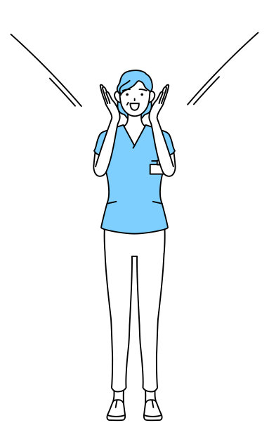 中年，高级女护士，物理治疗师，职业治疗师，语言治疗师，穿着制服的护理助理用手捂着嘴大喊。图片下载