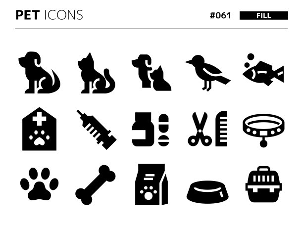 与pet_061相关的填充样式图标集图片下载