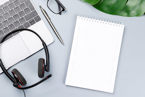 俯视图商务办公桌图片下载