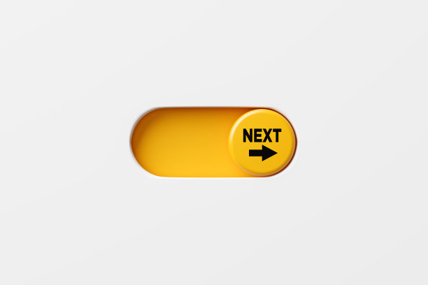 商业或教育理念的下一个层次或阶段。打开和关闭拨动开关按钮与字下一步。图片下载