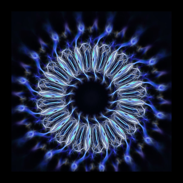 发光的蜜露宇宙花抽象图片下载