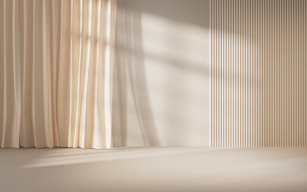 抽象几何室内背景，三维渲染。图片下载