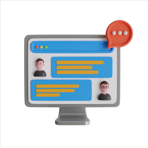 3d插图，通过技术发送信息使快速、即时接收信息成为可能，而不是必须面对面的对话。图片下载