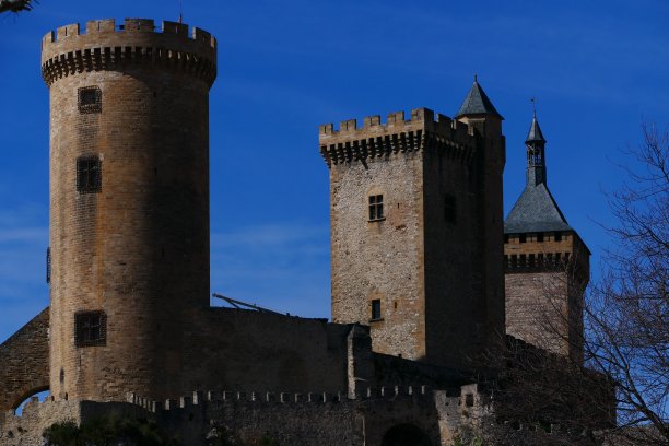 Château de Foix, 12th century fortified castle, Ariège图片下载