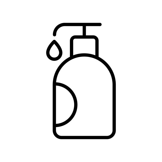 酒精凝胶轮廓矢量图标酒精凝胶股票矢量图标的网页，移动应用程序和UI设计图片下载